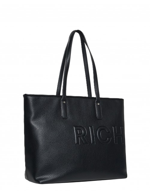 borsa john richmond DONNA BLACK - UWP26270BO vista laterale