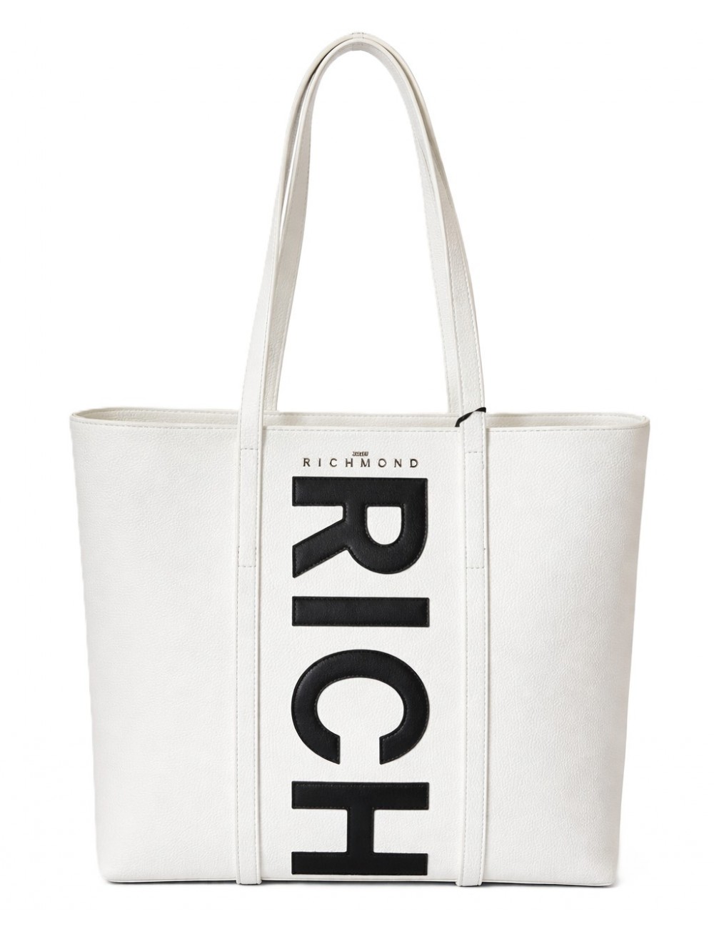 borsa john richmond DONNA WHITE/BLACK - RWP26276BO vista frontale