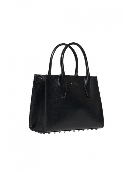 borsa john richmond DONNA BLACK/SILVER - RWP26247BO vista frontale