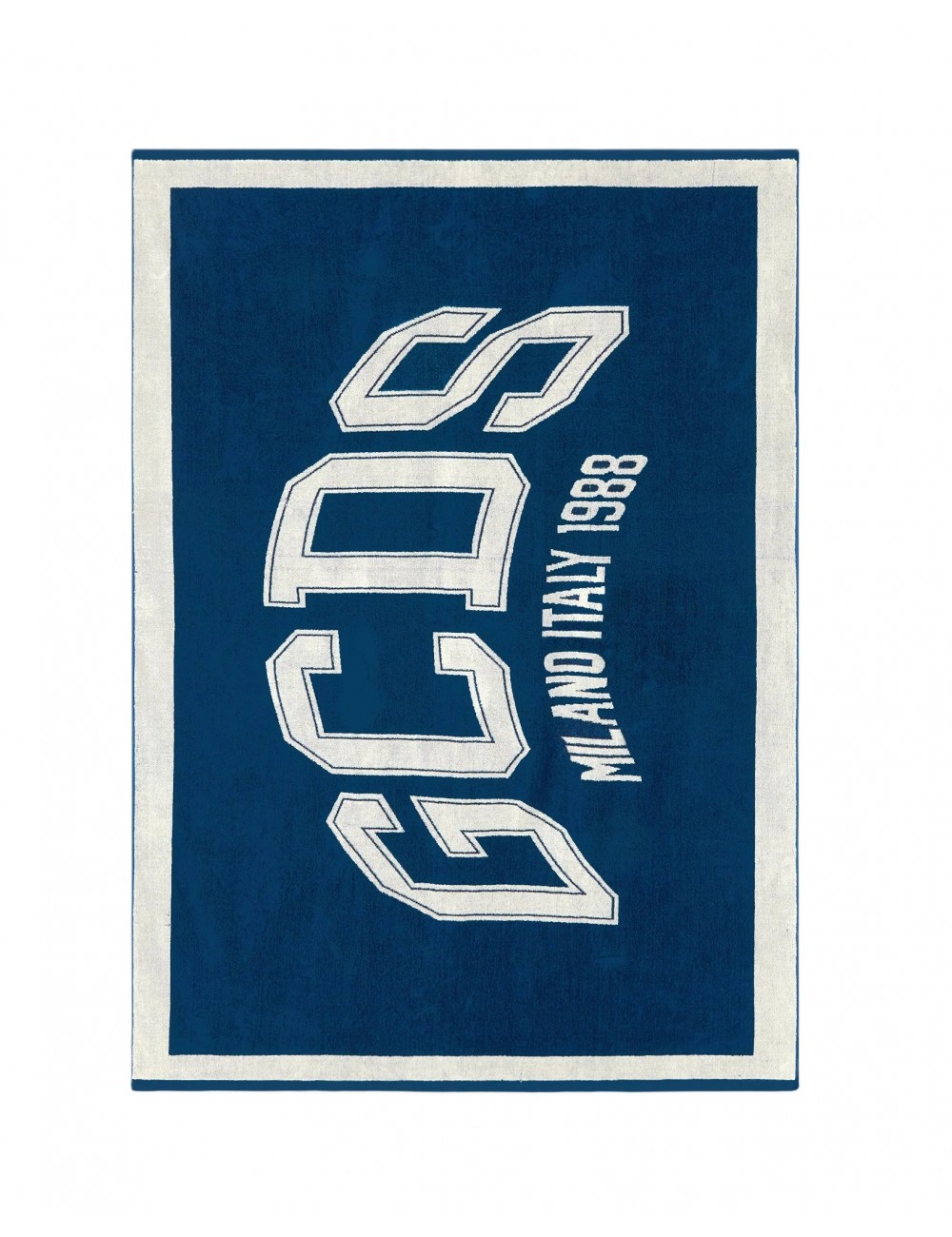 telo mare gcds UNISEX BLU E BIANCO 755A - Z0UEQS326T133 vista frontale