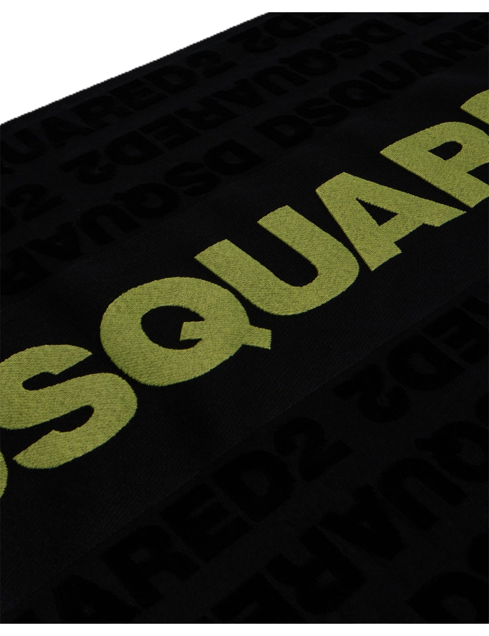 telo mare dsquared2 UNISEX NERO E VERDE - D7P006610.014 vista scritta