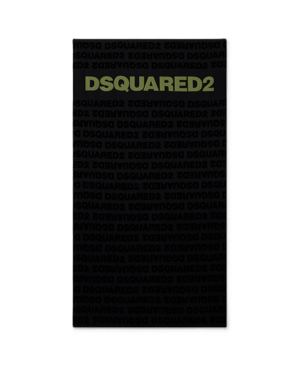telo mare dsquared2 UNISEX NERO E VERDE - D7P006610.014 vista frontale