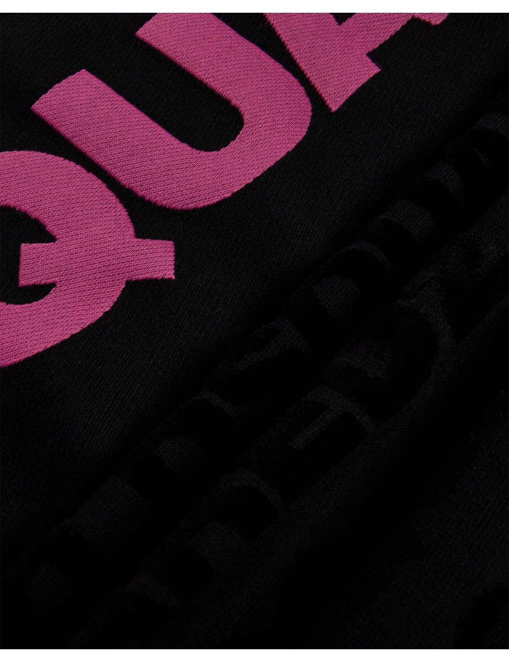 telo mare dsquared2 UNISEX NERO E ROSA - D7P006610.027 vista dettaglio