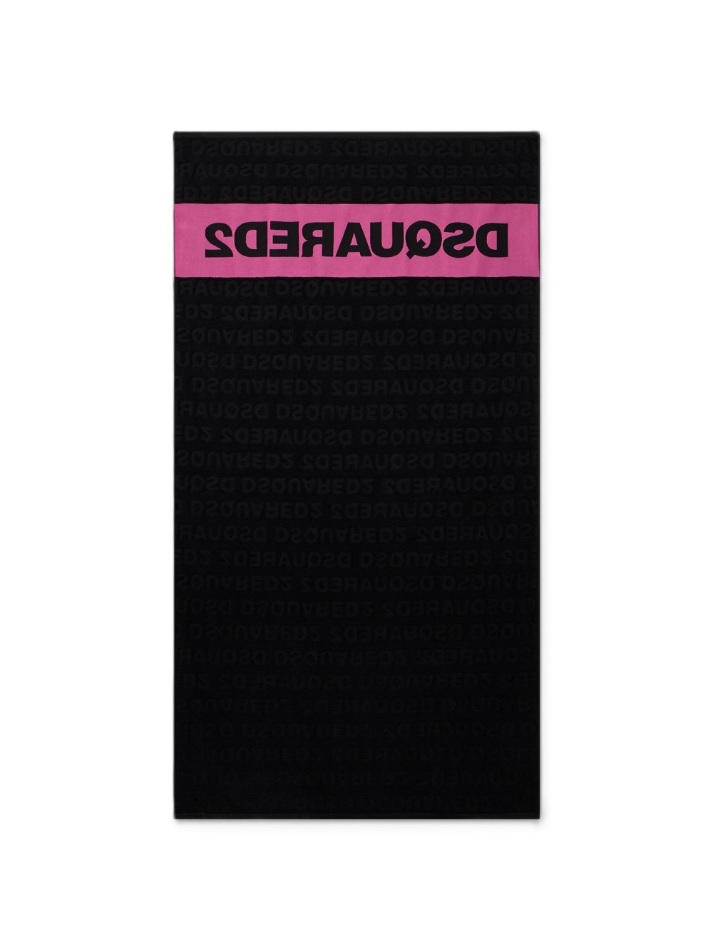 telo mare dsquared2 UNISEX NERO E ROSA - D7P006610.027 vista posteriore