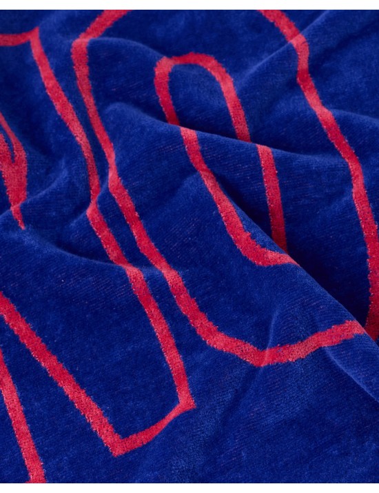 telo mare moshino UNISEX BLU E ROSA 1296 - V2A4306 - 9430 vista frontale