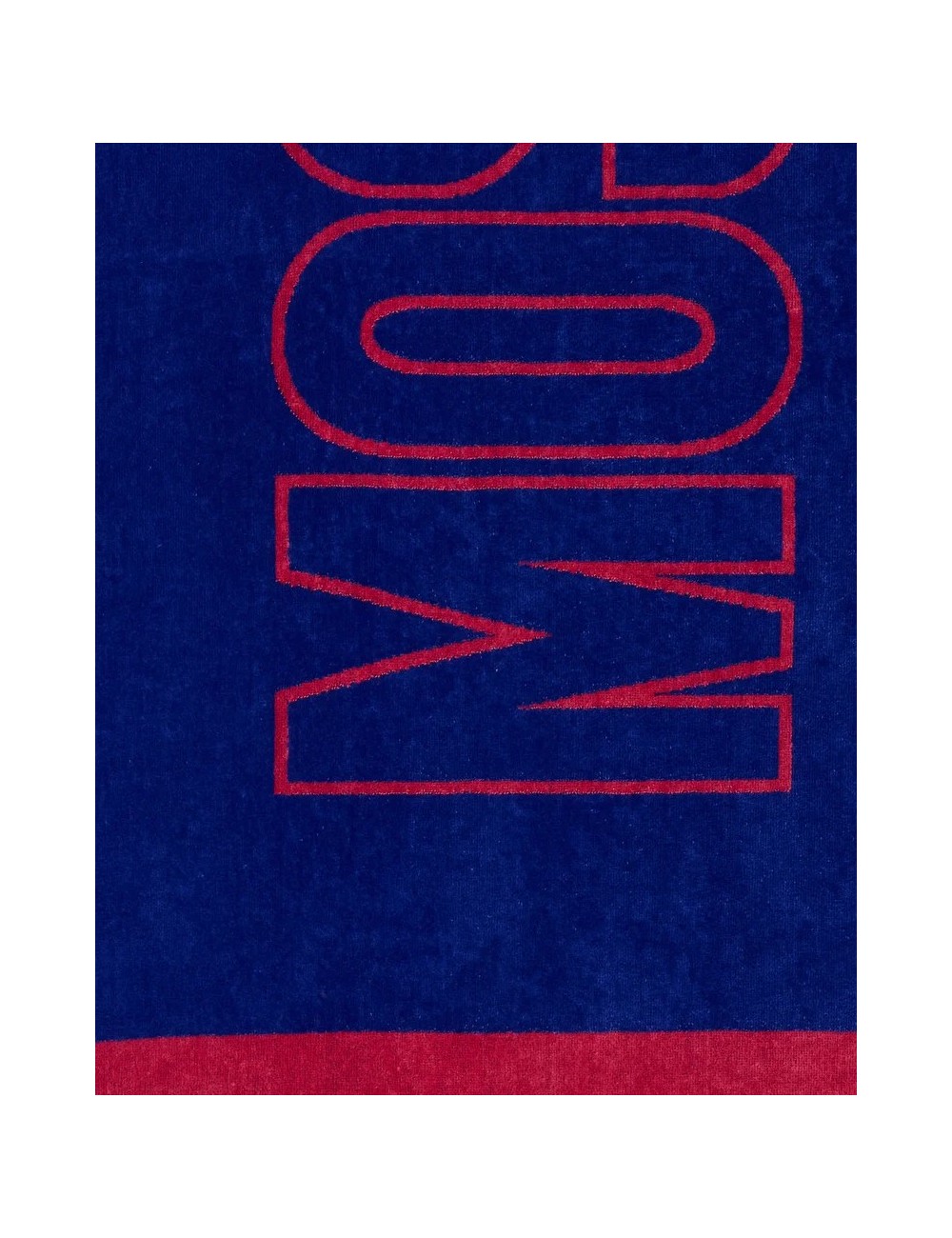 telo mare moshino UNISEX BLU E ROSA 1296 - V2A4306 - 9430 vista scritta