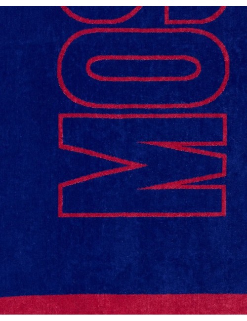 telo mare moshino UNISEX BLU E ROSA 1296 - V2A4306 - 9430 vista scritta