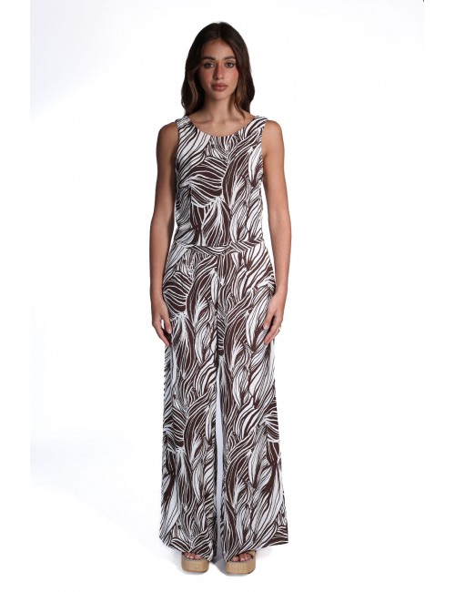 pantalone guess DONNA BIANCO E MARRONE PMJU - E6GB04WP232 vista completo frontale