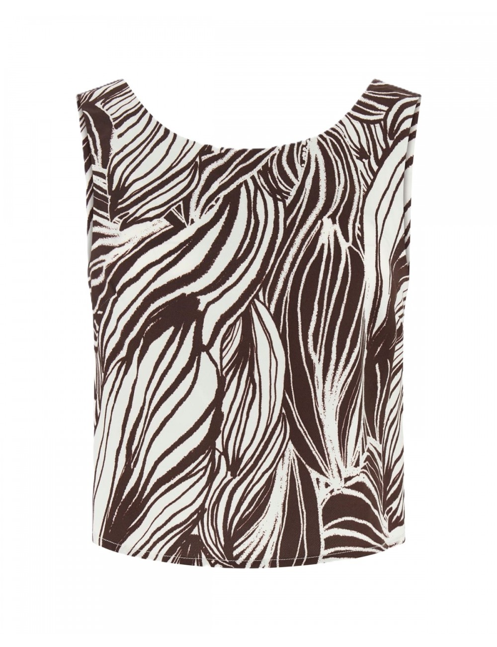 top guess DONNA BIANCO E MARRONE PMJU - E6GH05WP232 vista posteriore