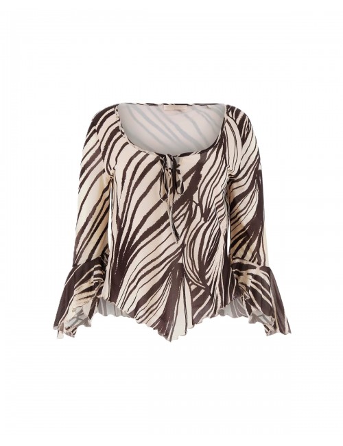 top guess DONNA PANNA E MARRONE PMIC - W6GP16K2944 vista frontale