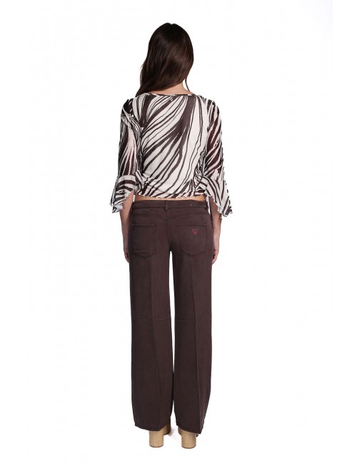 top guess DONNA PANNA E MARRONE PMIC - W6GP16K2944 vista completo posteriore