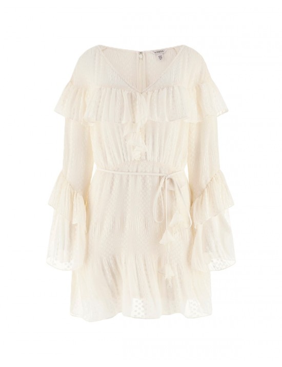 abito guess DONNA BIANCO G1O6 - W6GK72W1992 vista frontale