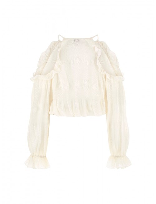 blusa guess DONNA BIANCA G1O6 - W6GH61W2041 vista posteriore