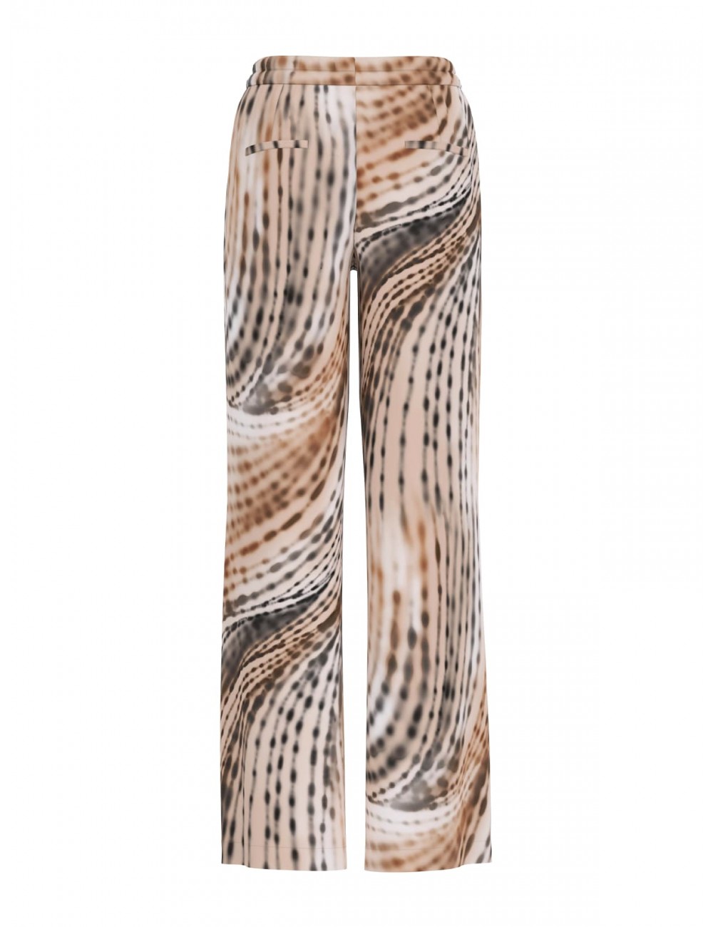 pantalone guess DONNA MULTICOLORE PMIH - W6GB07W1781 vista posteriore indossato