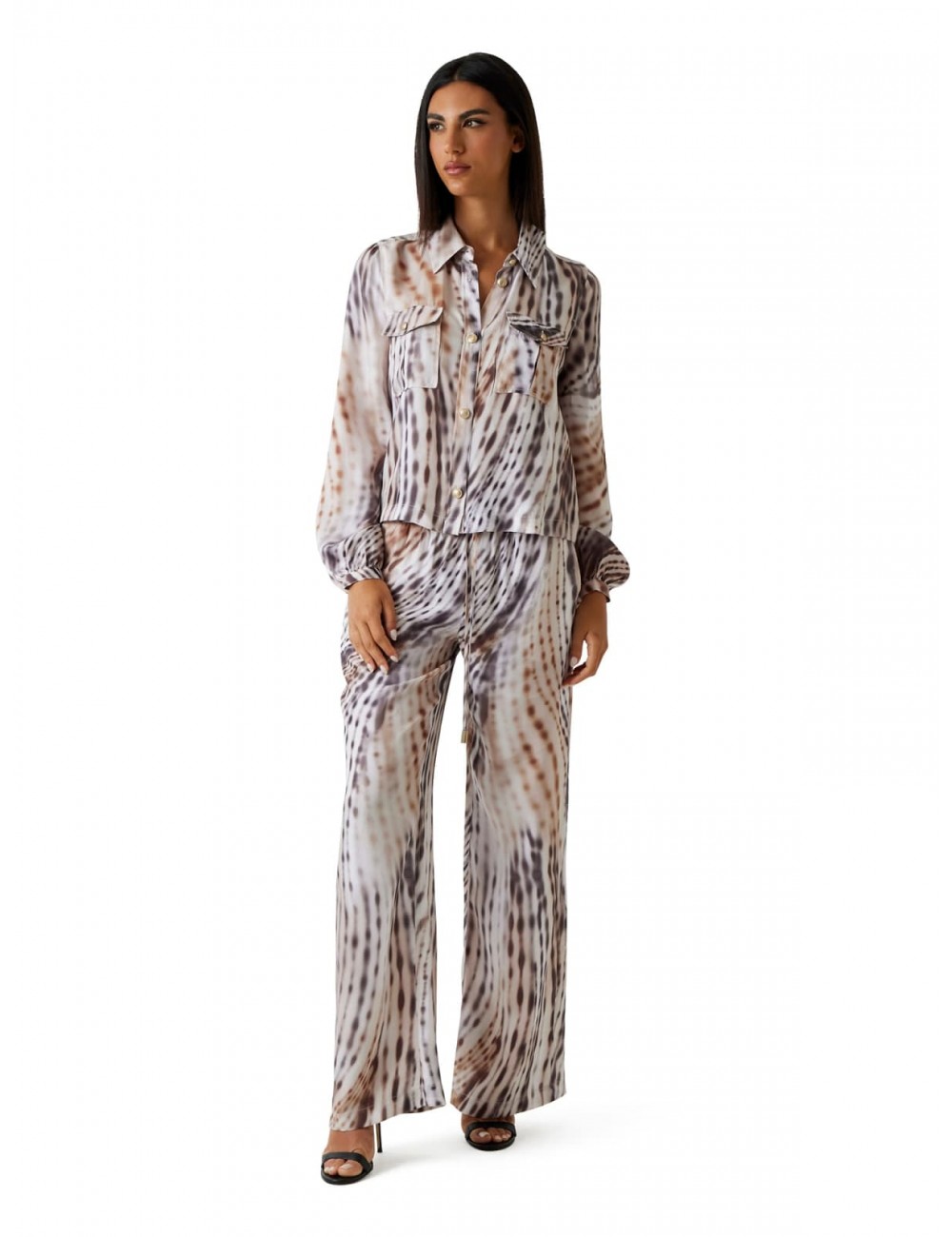 pantalone guess DONNA MULTICOLORE PMIH - W6GB07W1781 vista completo frontale