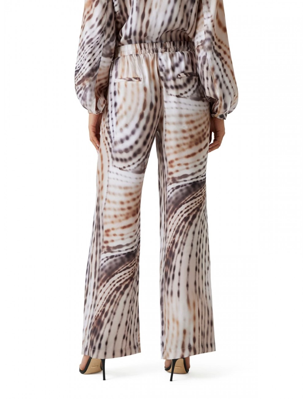 pantalone guess DONNA MULTICOLORE PMIH - W6GB07W1781 vista frontale indossato