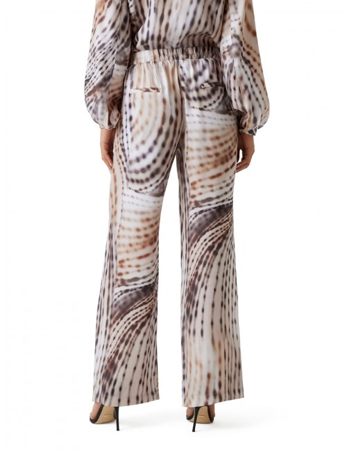 pantalone guess DONNA MULTICOLORE PMIH - W6GB07W1781 vista posteriore indossato