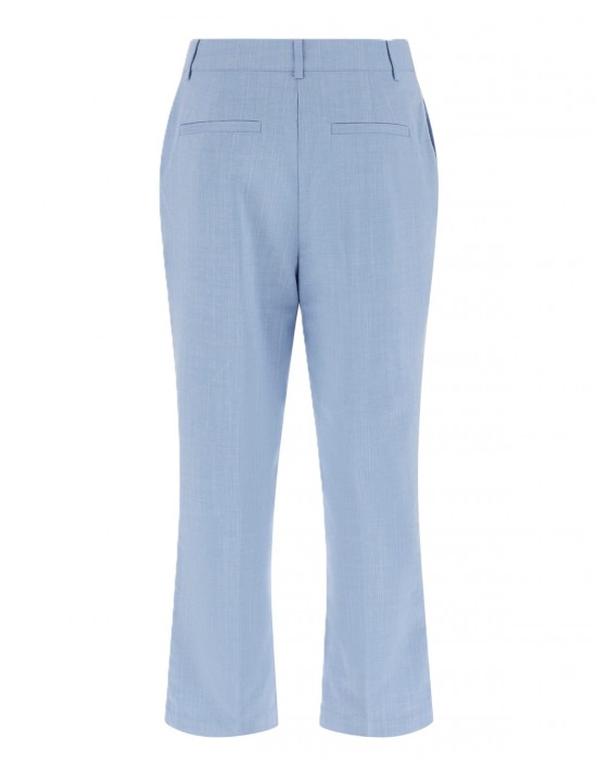 pantalone guess alla caviglia DONNA AZZURRO F7LM - W6GB24W2097 vista frontale