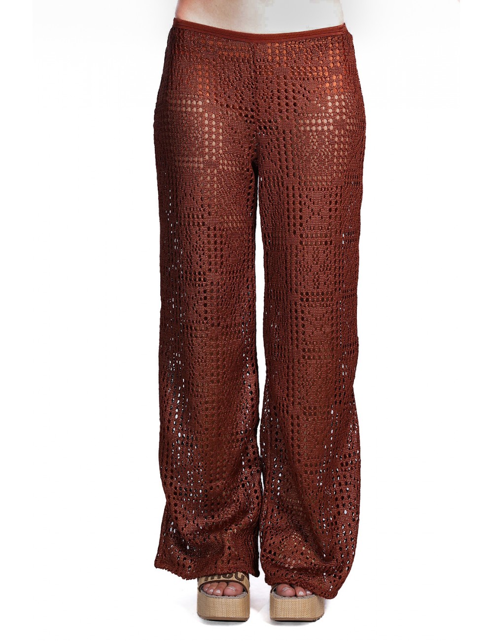 pantalone copricostume cotazur DONNA V1 BRONZE - PTC61077 vista frontale