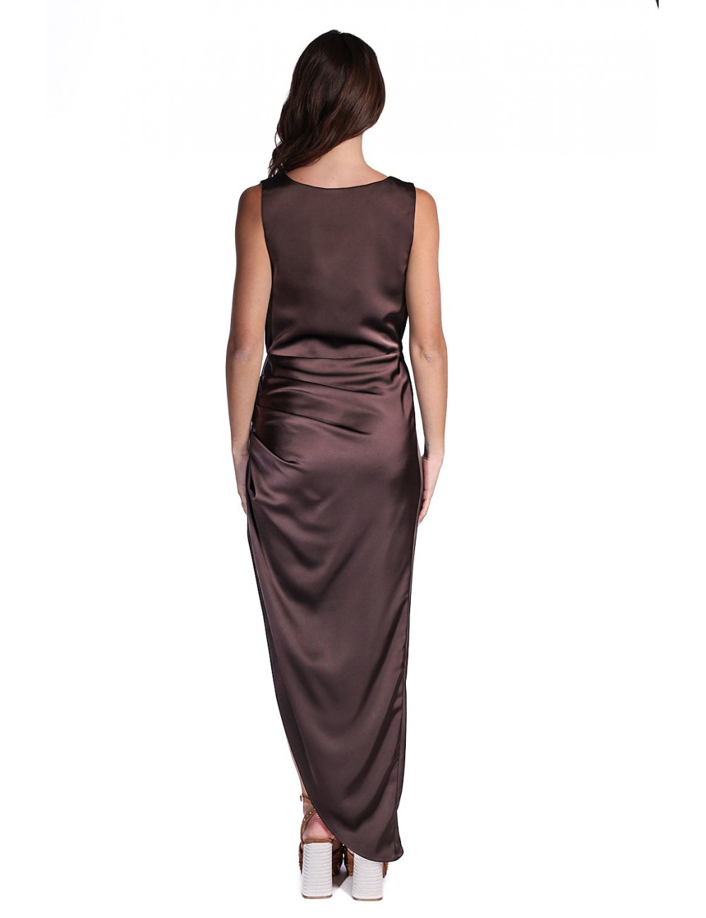 abito lungo jijil DONNA MARRONE 0005 MORO - JPE26AB235 vista posteriore