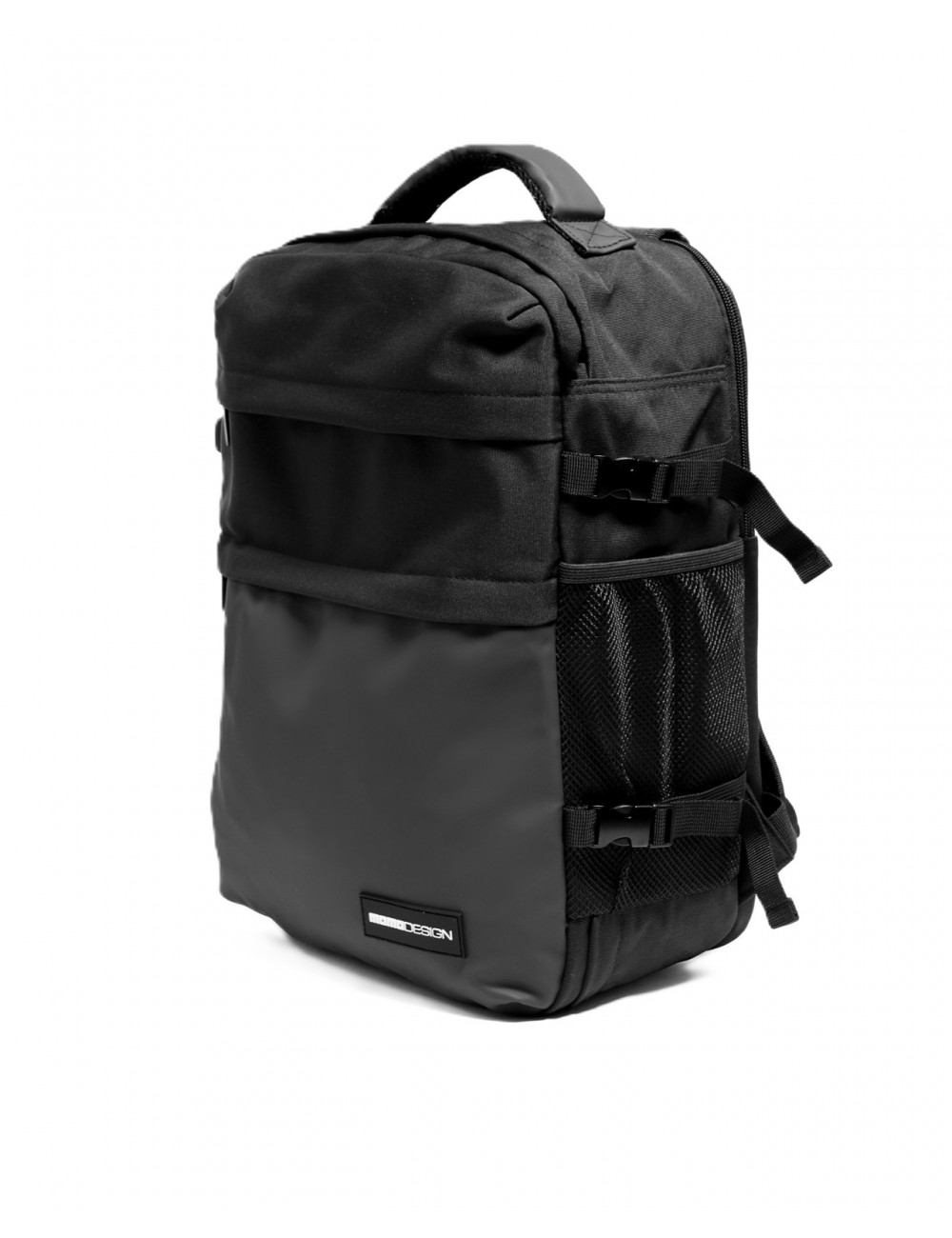 zaino momodesign UNISEX BLACK - ALPHA vista laterale