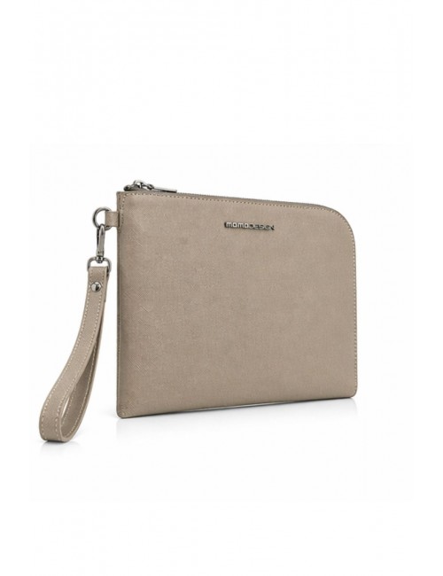 pochette momodesign UOMO TORTORA TAUPE - MO-71SF vista  laterale