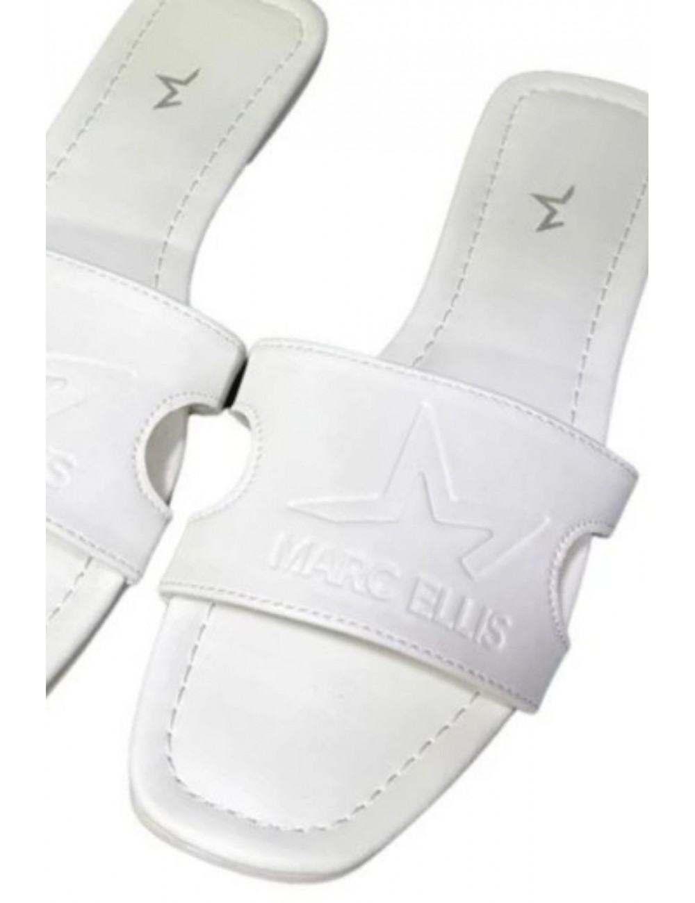 ciabatte marc ellis DONNA WHITE - ME261-C150_FPU vista superiore