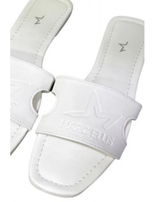 ciabatte marc ellis DONNA WHITE - ME261-C150_FPU vista superiore
