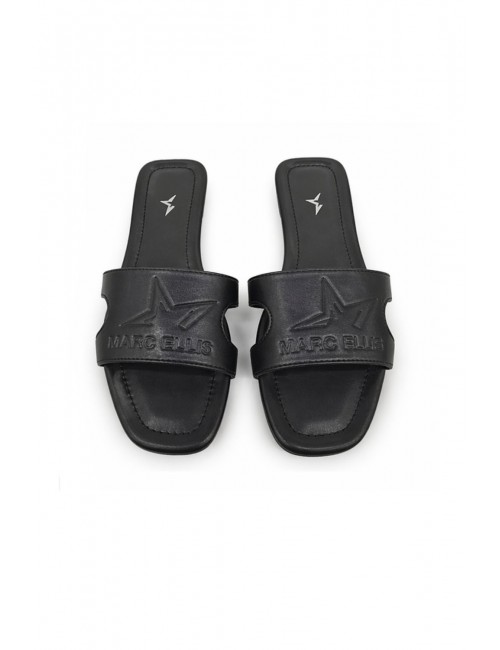 ciabatte marc ellis DONNA BLACK - ME261-C150_FPU vista superiore