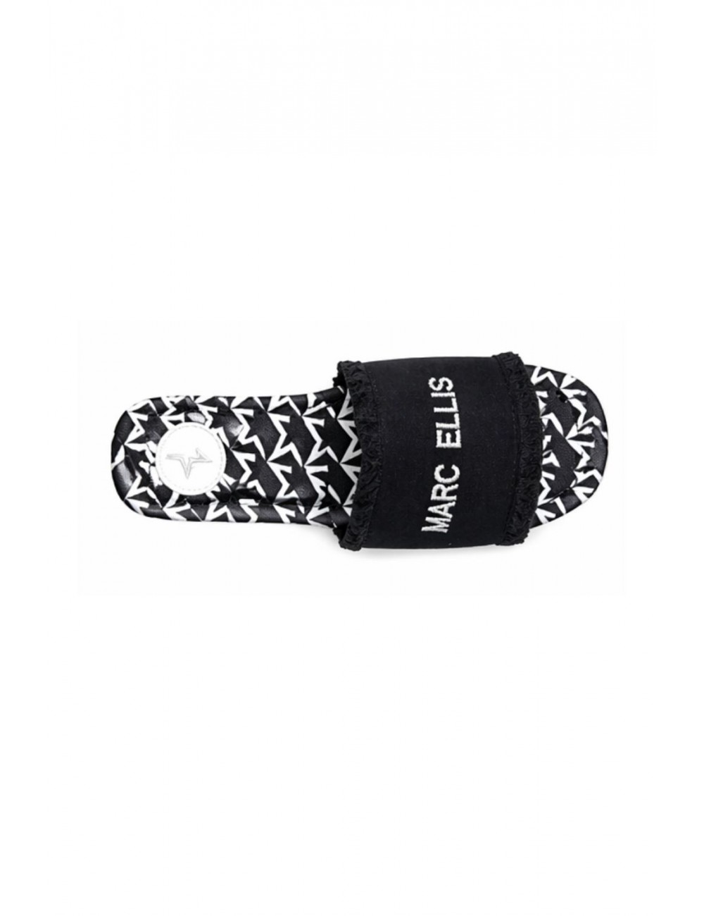 ciabatte marc ellis DONNA BLACK - ME261-C100_CANP vista superiore