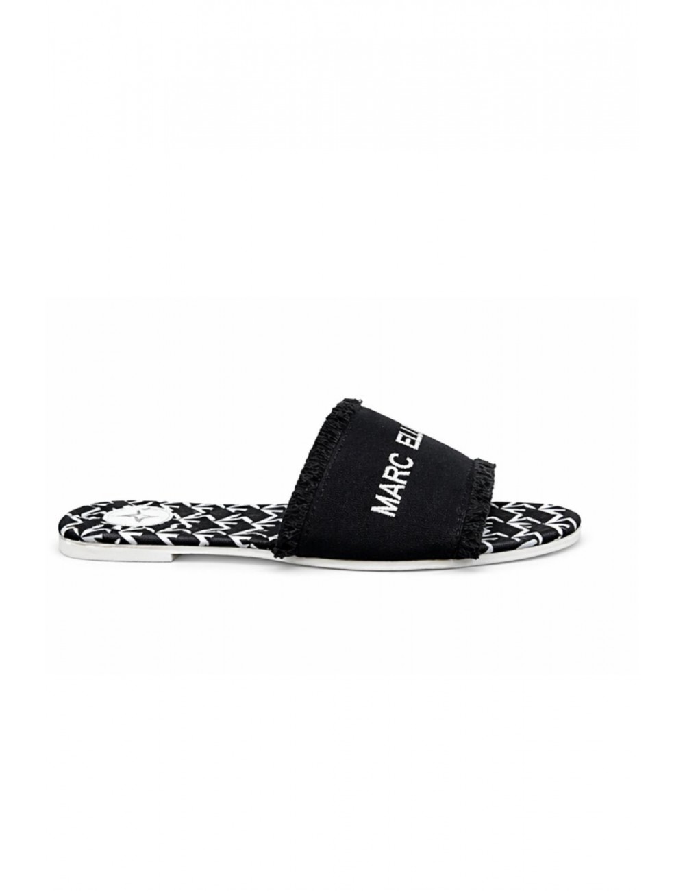 ciabatte marc ellis DONNA BLACK - ME261-C100_CANP vista laterale