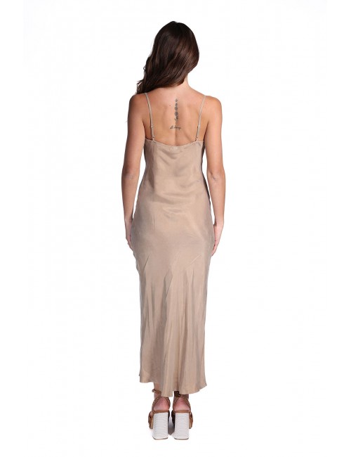 abito midi guess DONNA BEIGE G1DQ - W6GK94W2266 vista posteriore