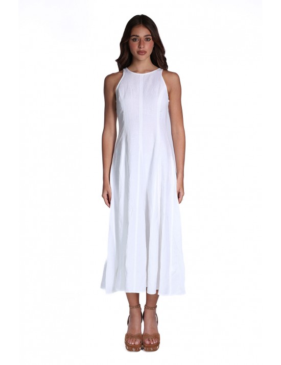 abito lungo sun68 DONNA 31 BIANCO PANNA - S36217 vista frontale