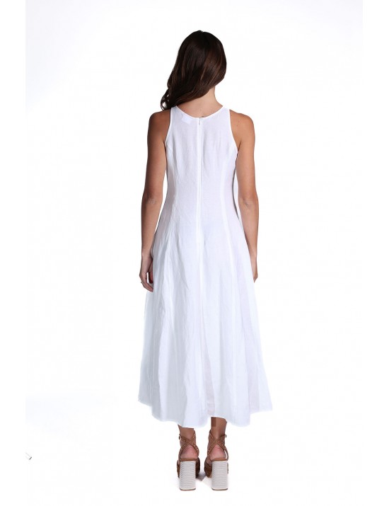 abito lungo sun68 DONNA 31 BIANCO PANNA - S36217 vista frontale