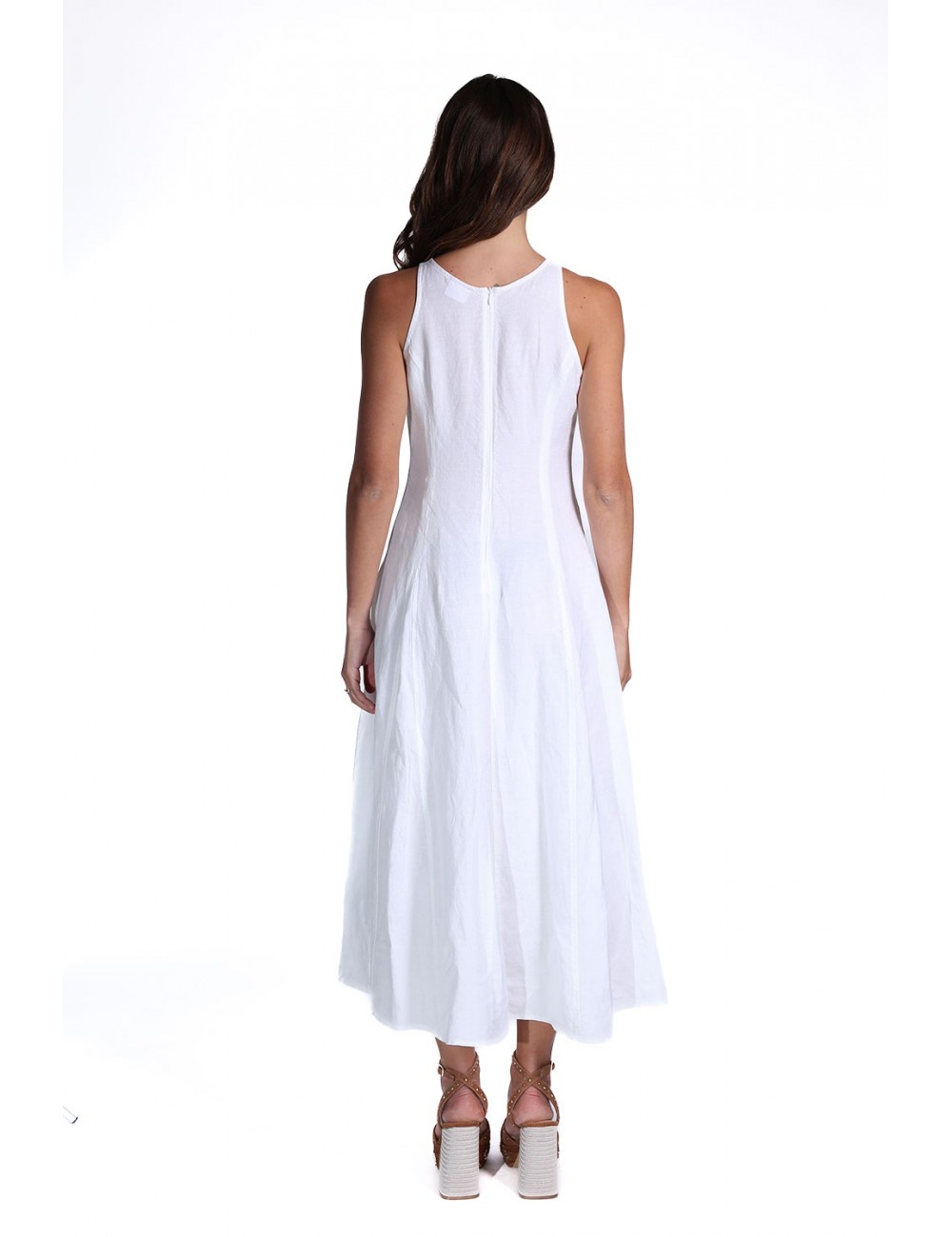 abito lungo sun68 DONNA 31 BIANCO PANNA - S36217 vista posteriore