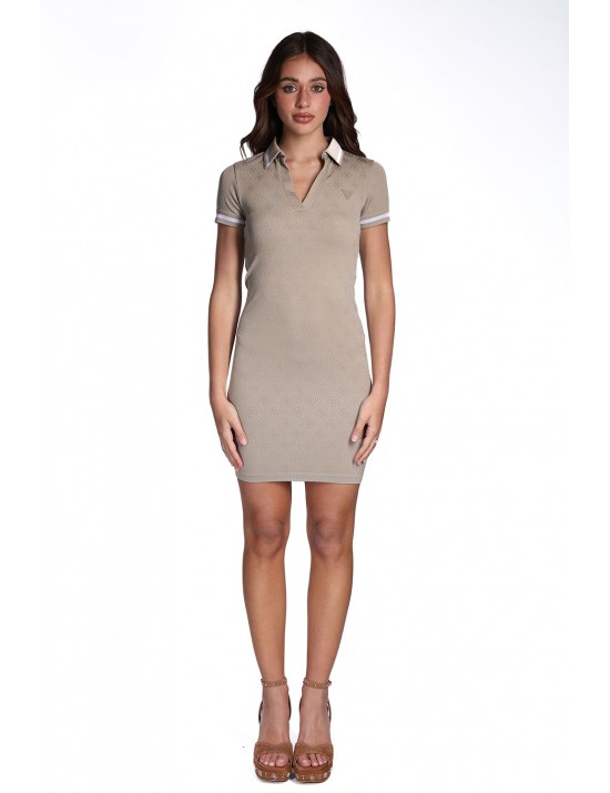 abito guess DONNA VERDE FNL8 - V6RK02Z4692 vista frontale