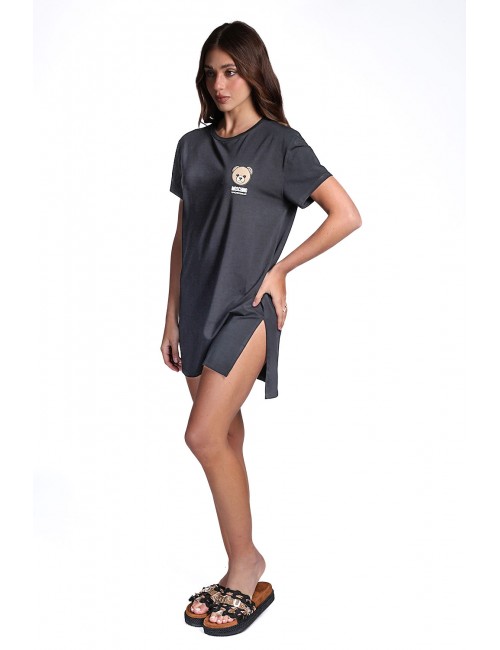 abito corto moschino DONNA NERO 0555 - V6A0702 - 4410 vista laterale