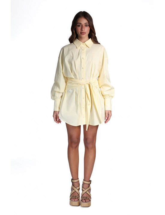 abito a camicia kostumn°1 DONNA GIALLINO - KE26111 vista frontale