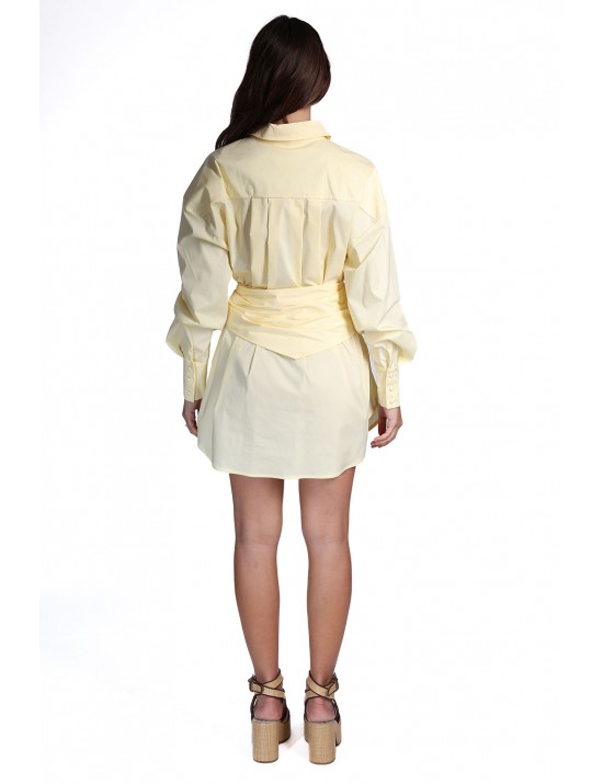 abito a camicia kostumn°1 DONNA GIALLINO - KE26111 vista frontale