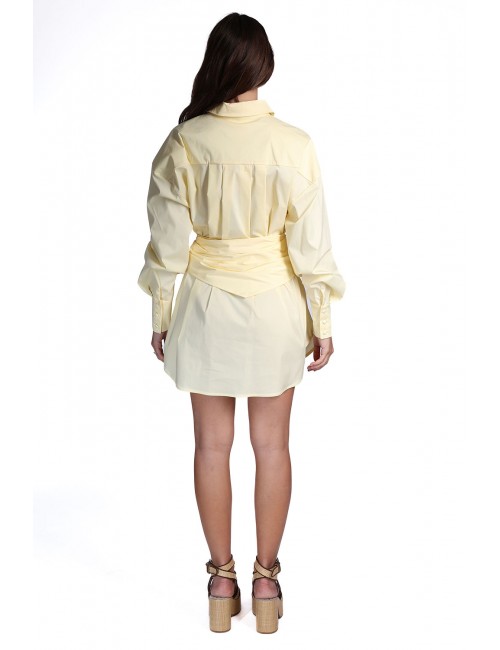 abito a camicia kostumn°1 DONNA GIALLINO - KE26111 vista posteriore