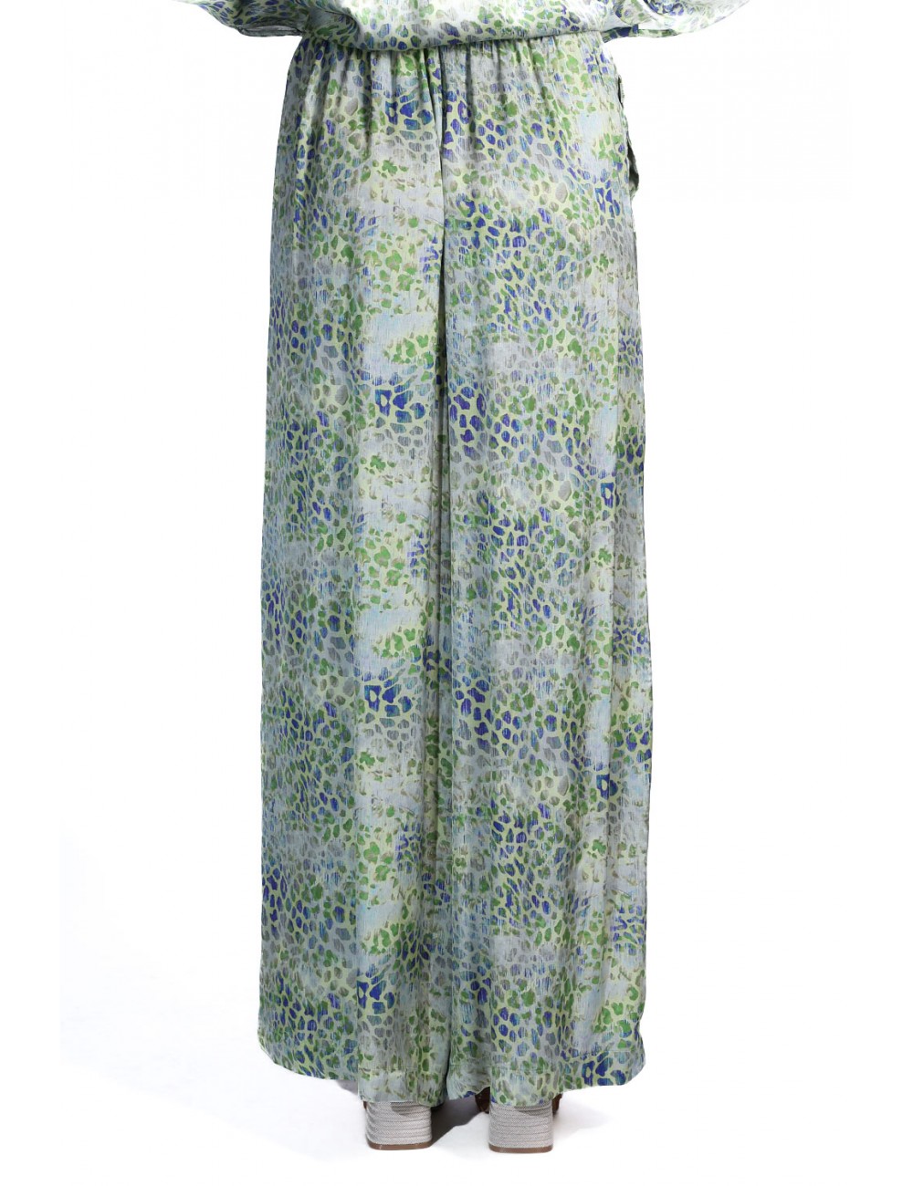 pantalone jijil DONNA 1549 MACULATO VERDE - JPE26PA125 vista posteriore