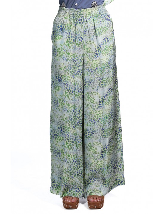 pantalone jijil DONNA 1549 MACULATO VERDE - JPE26PA125 vista frontale