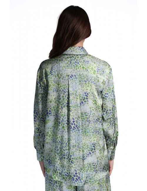 camicia jijil DONNA 1549 MACULATO VERDE - JPE26CA126 vista posteriore