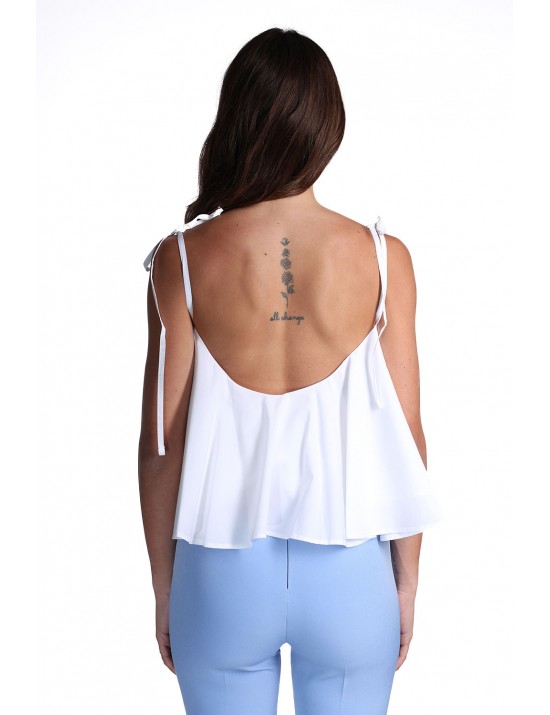 top kostumn°1 DONNA OFF WHITE - KE2672 vista frontale