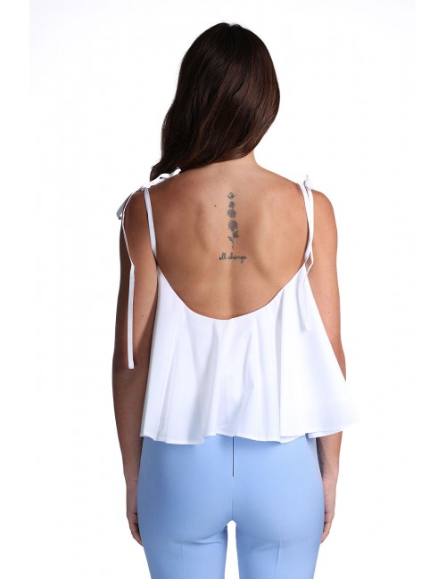 top kostumn°1 DONNA OFF WHITE - KE2672 vista posteriore