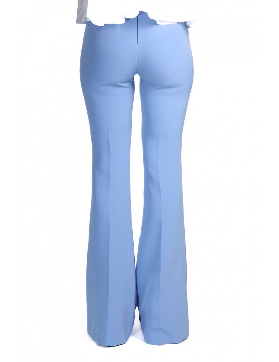 pantalone a zampa kostumn°1 DONNA AZZURRO JEANS - KE2639 vista frontale