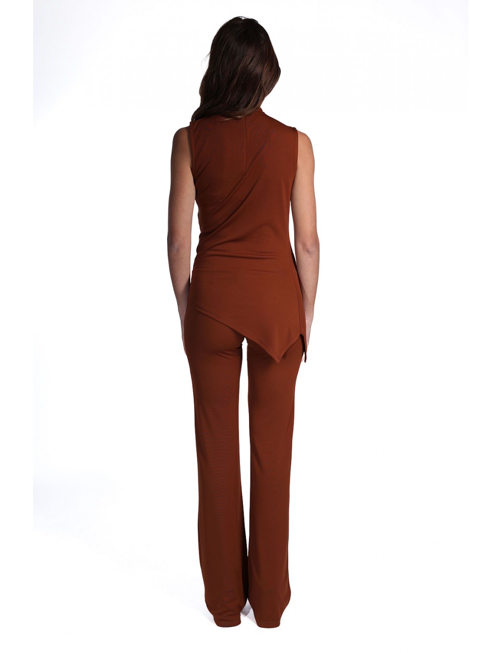 top assimmetrico kostumn°1 DONNA TABACCO - KE26134 vista completo posteriore