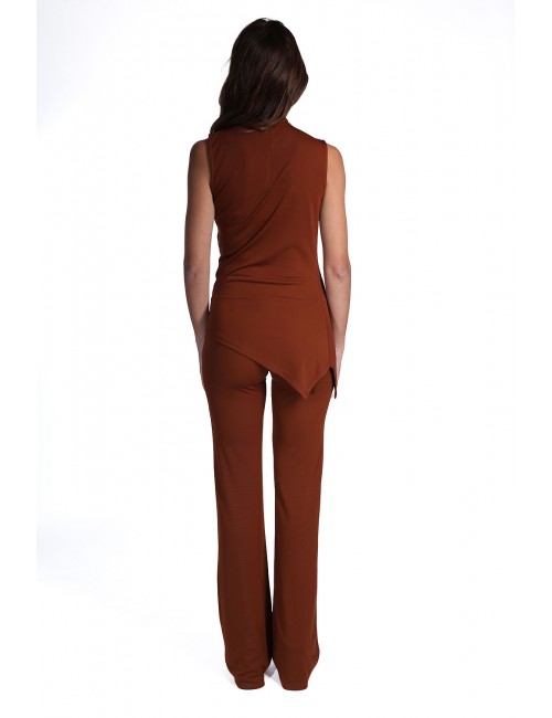 top assimmetrico kostumn°1 DONNA TABACCO - KE26134 vista completo posteriore