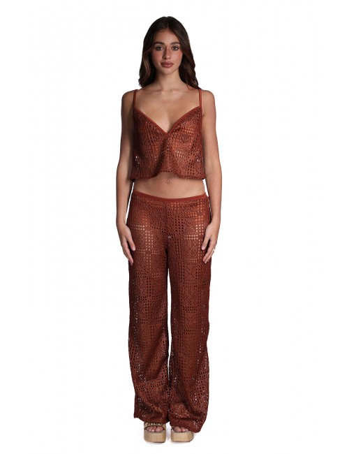 pantalone copricostume cotazur DONNA V1 BRONZE - PTC61077 vista completo frontale 1