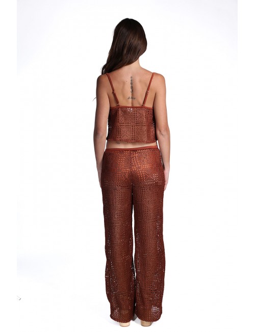 pantalone copricostume cotazur DONNA V1 BRONZE - PTC61077 vista completo posteriore 1